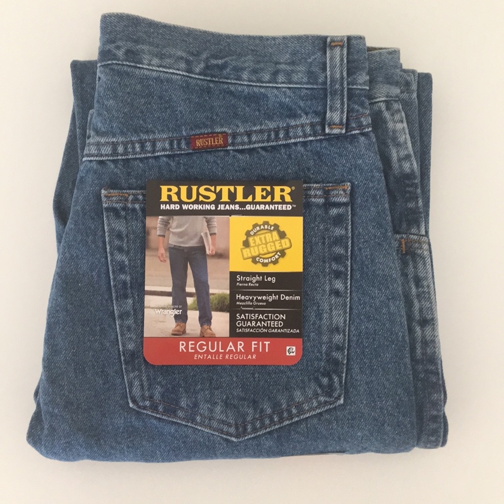 Rustler 32 X 34  Jeans Regular Fit By Wrangler
